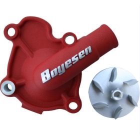 BOYESEN SuperCooler vandens siurblio dangtelio ir sparnuotės komplektas Raudona KTM 125-150SX/ EXC, HUSQVARNA TX/ TE/ TC 125-150, GAS GAS MC125