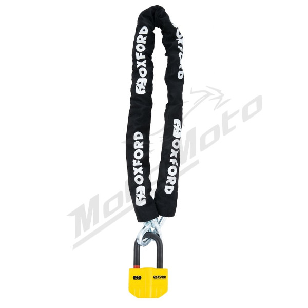 Oxford Boss Alarm 14mm Yellow + 12mm x 1.5m Chain
