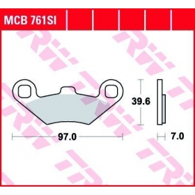 STABDŽIŲ TRINKELĖS TRW MCB761SI OFFROAD