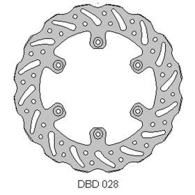 Delta braking rear disc (245x115x4mm) Yamaha YZ / WRF / WR / YZF 02-21
