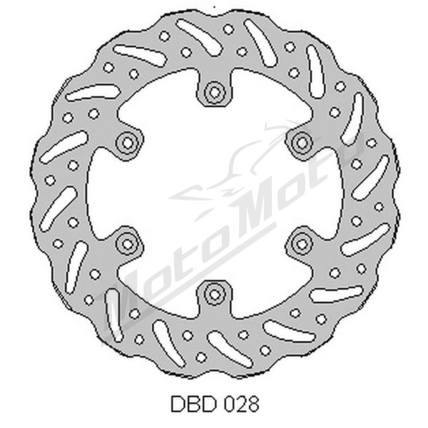 Delta braking rear disc (245x115x4mm) Yamaha YZ / WRF / WR / YZF 02-21