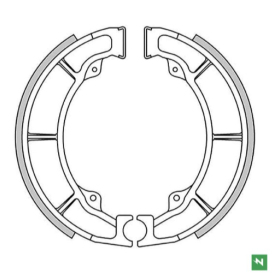 Newfren rear brake shoes Kawasaki EL / ER-5 / KLF / Z / ZR 220-550cc 79-07