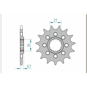 AFAM Steel Standard Front Sprocket 22902 - 520 15-17 teeth SUZUKI GSX-R 1000cc 09-16