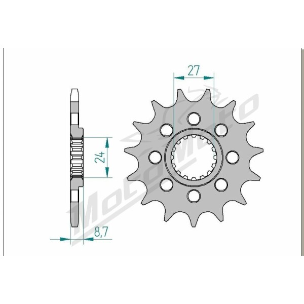 AFAM Steel Standard Front Sprocket 22902 - 520 15-17 teeth SUZUKI GSX-R 1000cc 09-16