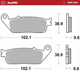 MOTO-MASTER Sinter Sport Front Brake Pads Daelim / Honda 125-1000 94-26