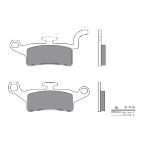 BREMBO Scooter Carbon Ceramic Brake pads ​​​​​​​YAMAHA BW'S / XENTER 125-150cc 2010-2017