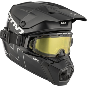 Mtocross Helmet CKX Titan AMS Matt Black + Goggles
