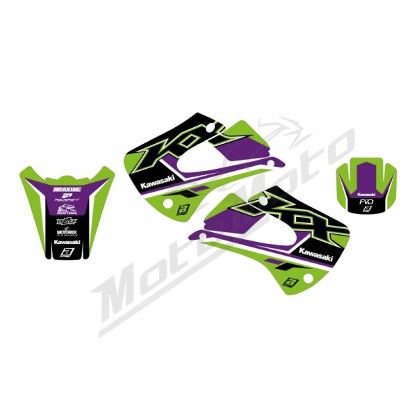 BLACKBIRD RACING Dream 5 Graphic Kit Kawasaki KX 85cc 01-13