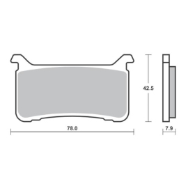 Sbs priekinės stabdžių tinkelės kh700 racing dual Honda CB / CBR / VFR 800-1100 17-20