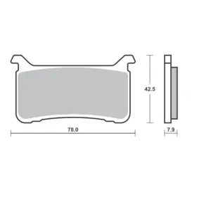 Sbs front brake pads kh700 racing Honda CB / CBR / VFR 800-1100 17-20