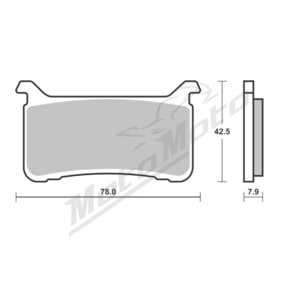Sbs front brake pads kh700 racing Honda CB / CBR / VFR 800-1100 17-20