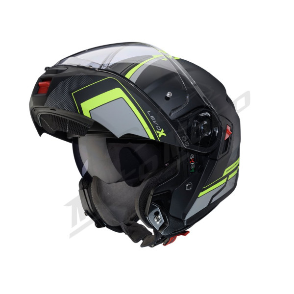 Flip-up Helmet Caberg Drift Evo X Elite Matte Black/Gray/Fluo Yellow