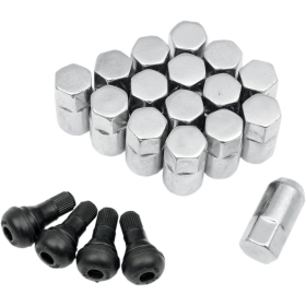 MOOSE OFFROAD FOUR WHEEL Replacement ATV/UTV Wheel Lug Nuts with Valve Stems Polaris / Yamaha 335-1000 96-25