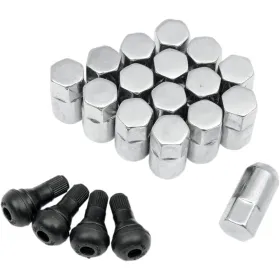 MOOSE OFFROAD FOUR WHEEL Replacement ATV/UTV Wheel Lug Nuts with Valve Stems Polaris / Yamaha 335-1000 96-25