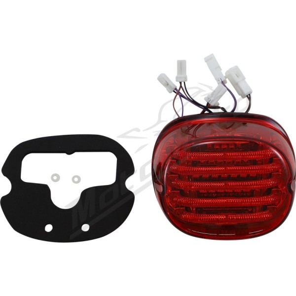 CUSTOM DYNAMICS ProBEAM® Integrated Low Profile LED Taillights with Auxiliary Turn Signals Harley Davidson FLD / FLH 1450-1977cc 99-24