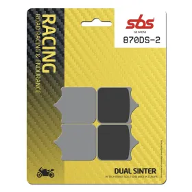 SBS DS Racing 870DS-2 Dual Sintered Brake Pads BMW S1000 R/RR 13-19