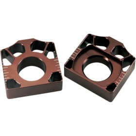 PRO CIRCUIT Rear Axle Blocks Red Honda CR / CRF 125/450 00-16