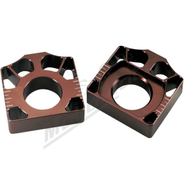 PRO CIRCUIT Rear Axle Blocks Red Honda CR / CRF 125/450 00-16