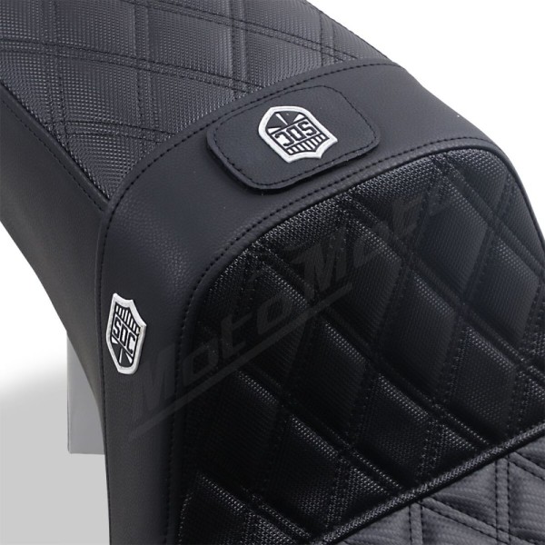 SADDLEMEN Pro Series SDC Performance Grip Seat Harley Davidson FLD / FXDB / FXDBA / FXDF / FXDL / FXDWG 1450-1800cc 06-17