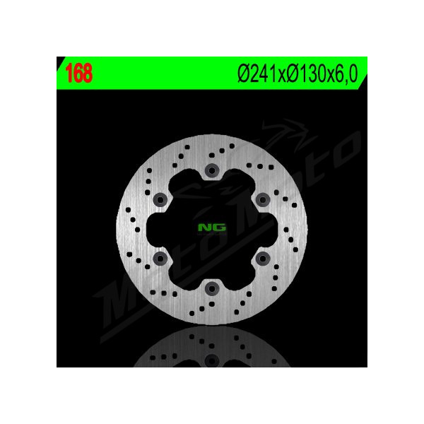 NG BRAKES Rear Fixed Brake Disc 241mm Kawasaki GPX 400-600cc 87-96