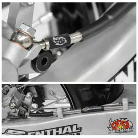 MOTO-MASTER Nerūdijančio plieno galinė stabdžių žarnelė Gas Gas / Husqvarna / KTM 65 23-26 