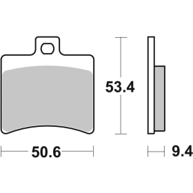 SBS 152CT Scooter Carbon Tech Organic Brake Pads Aprilia / Beta / Derbi / Malaguti 50-500cc 99-19