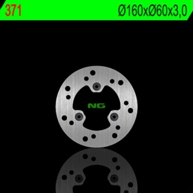 NG BRAKES 371 Front Round Fixed Brake Disc  DAELIM MESSAGE 50 97-10