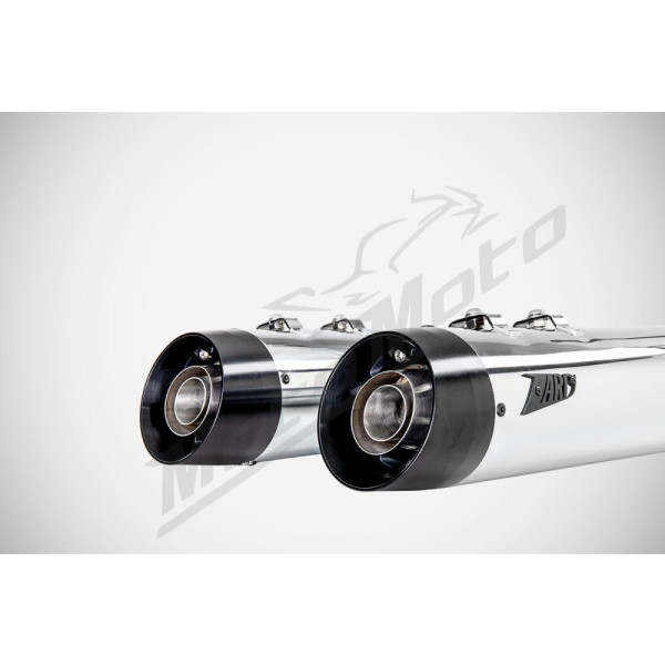 ZARD 4.33 Inches Slash-Cut Slip-Ons Mufflers Harley Davidson FLHR / FLHT / FLHX / FLTRX 1450-1800cc 06-16
