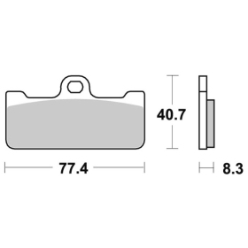 Sbs stabdžių trinkelės 695RS Racing Sintered APRILIA SXV