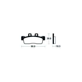 TECNIUM Scooter Organic Brake pads Yamaha Cygnus 125 10-12