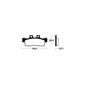 TECNIUM Scooter Organic Brake pads Yamaha Cygnus 125 10-12