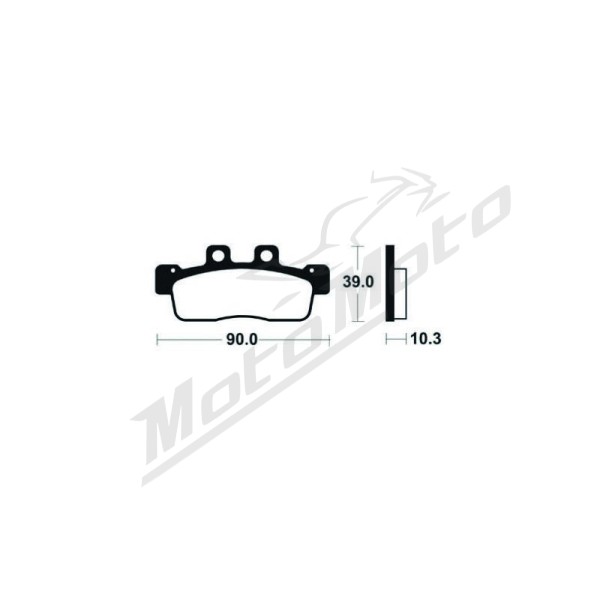 TECNIUM Scooter Organic Brake pads Yamaha Cygnus 125 10-12