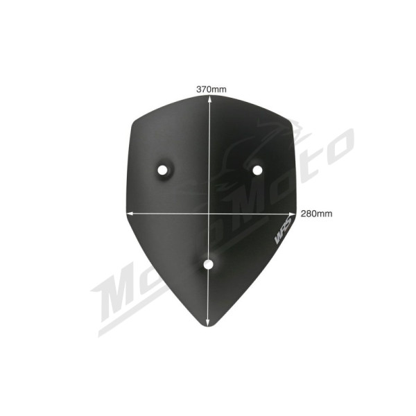 WRS DU002NO SPORT Windscreen Matt Black Ducati Multistrada 1200cc 10-12