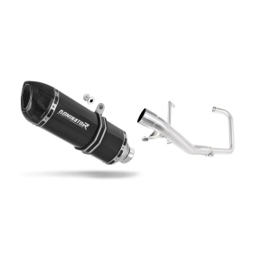 Yamaha YBR 125 2000-2008 Full Exhaust System HP1 BLACK + dB killer