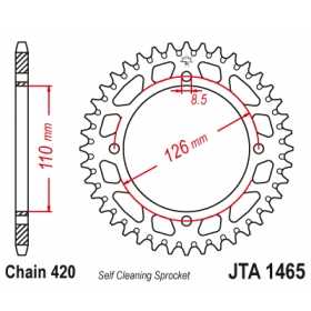 Rear sprocket ALU JTA1465