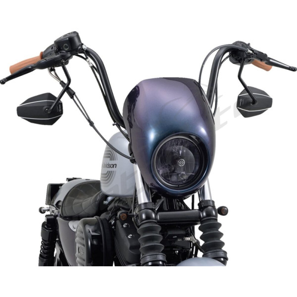 DAYTONA D-MIRROR-7 RIGHT MOTORCYCLE MIRROR BLACK ALUMINUM