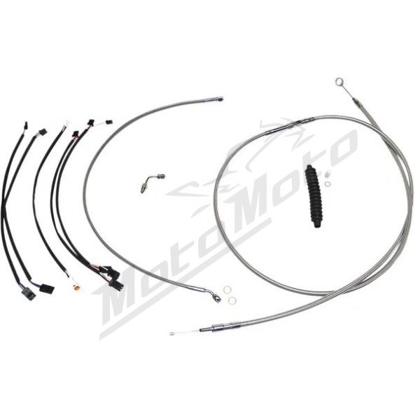 MAGNUM SHIELDING XR Trosų / lynų / elektros laidų prailginimo kompl. chromuotas 30.5/35.5cm Harley Davidson FLDE / FLFB / FLI / FLSL / FXLR / FXLRST 1750/1923 18-24 