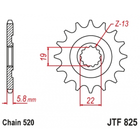 Front sprocket JTF825