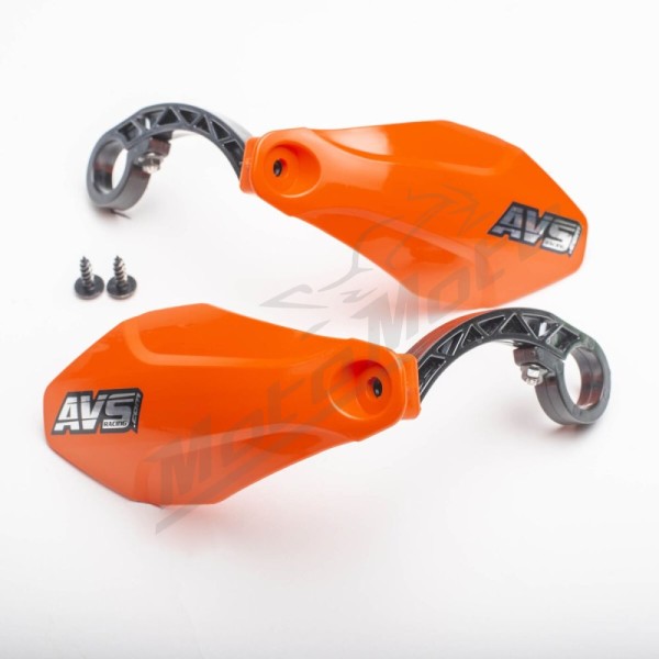 AVS RACING Handguards Kit Plastic Orange