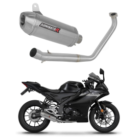 Dominator Full Exhaust System Collector Silencer S3 + dB killer Yamaha YZF R125 19-20