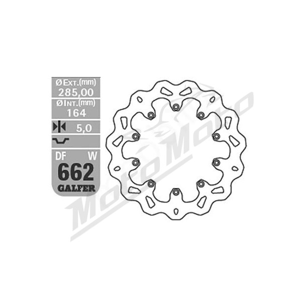 GALFER Priekinis / galinis stabdžių diskas BMW K 740-1085 92-00
