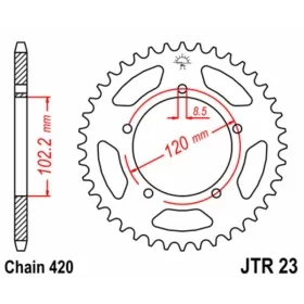 JT/JT Chain Kit 428HDR 12/47 Aprilia RS 50cc 99-00