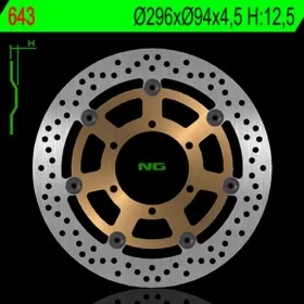 NG BRAKES 643 Round Floating Brake Disc HONDA CB / CBR / VTX 600-1800 01-07