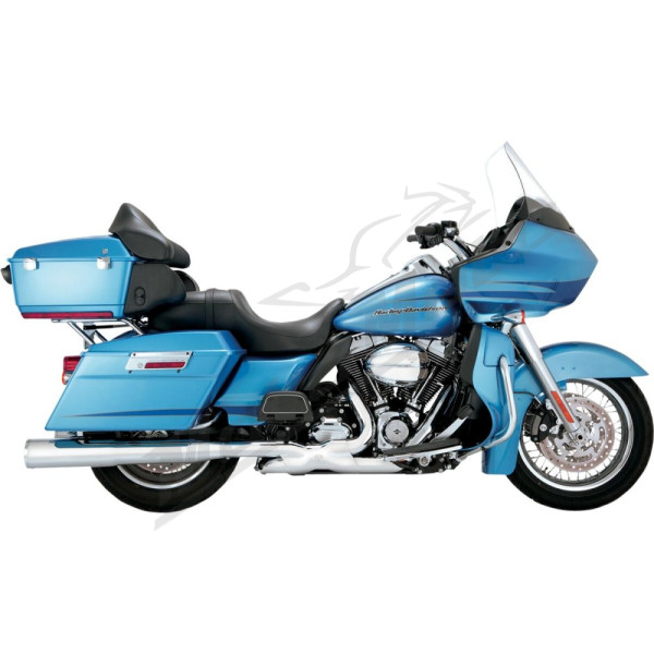 VANCE & HINES Hi-Output Slip-On Mufflers Chrome Harley Davidson FLHR / FLHRC / FLHTC / FLTRX / FLHX 1340-1800cc 95-16