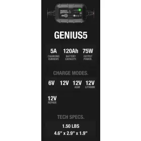 NOCO Genius5 Smart Battery Charger 6/12V 5A