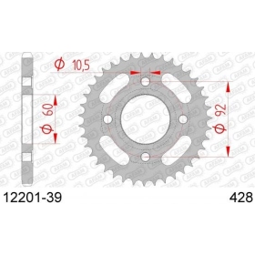 AFAM Steel Standard Rear Sprocket 428 39 teeth Yamaha RD125DX Cast 1978-1982