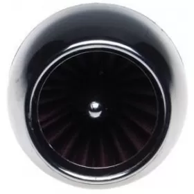 Sport air filter with chrome cover Ø35-48 45°