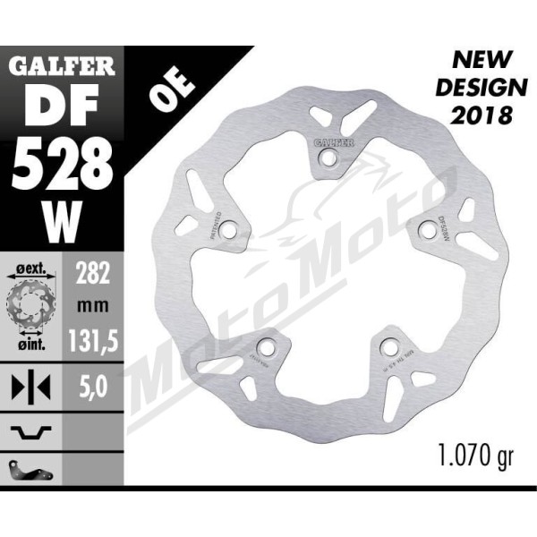  GALFER "Wave®" Galinis stabdžių diskas Yamaha XP 530-560cc T-Max 12-24