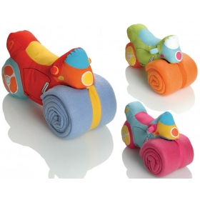 Booster Plush Motorbike with Soft Fleece Towel