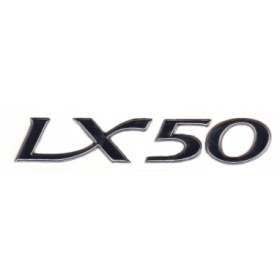 STICKER/BADGE VESPA OEM LX 50cc 2009-2012 CHROME (90x50mm)